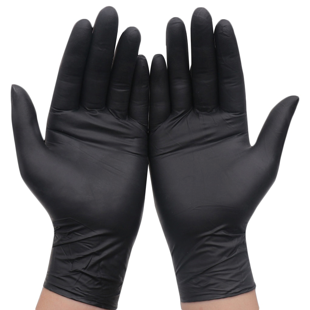 Black Nitrile Gloves 100 Pcs